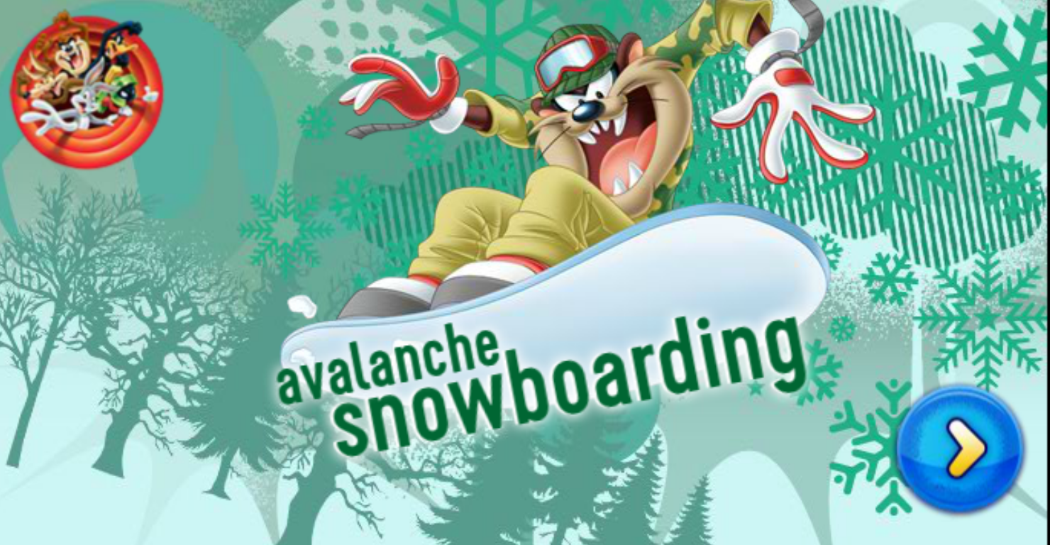Avalanche snowboarding
