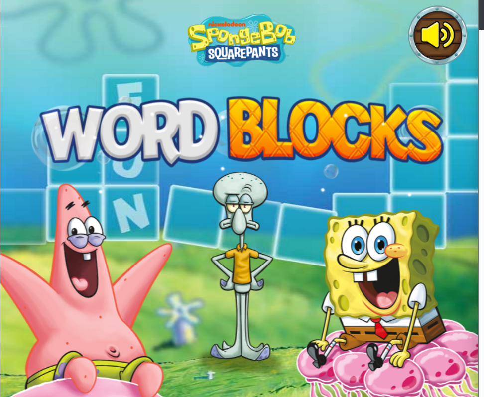 Spongebob Word Blocks